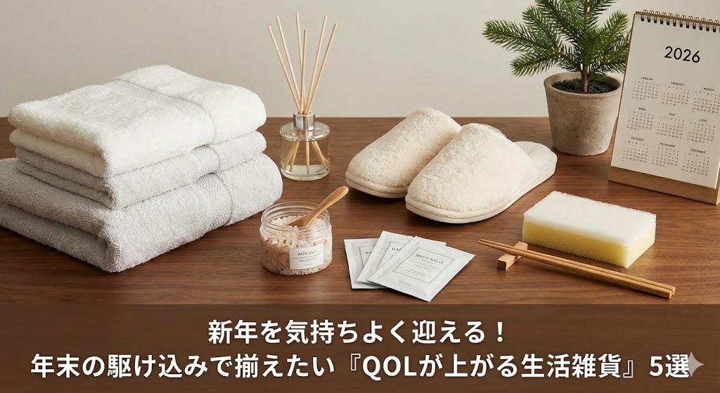 「新年を気持ちよく迎える！年末の駆け込みで揃えたい『QOLが上がる生活雑貨』5選」