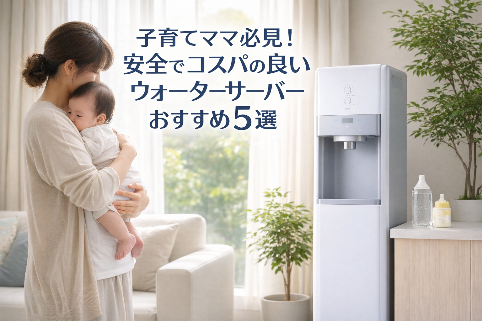 子育てママ必見！安全でコスパの良い水道直結型ウォーターサーバーおすすめ5選