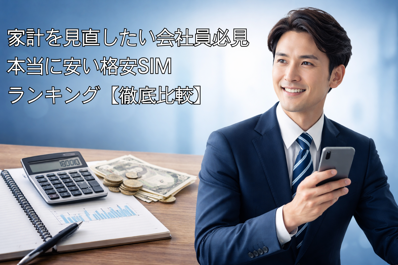 家計を見直したい会社員必見|本当に安い格安SIMランキング【徹底比較】