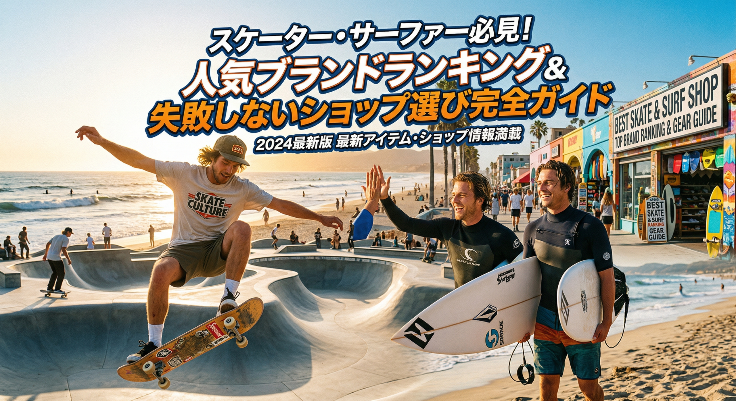 スケーター・サーファー必見の人気ブランドランキング｜失敗しないショップ選び