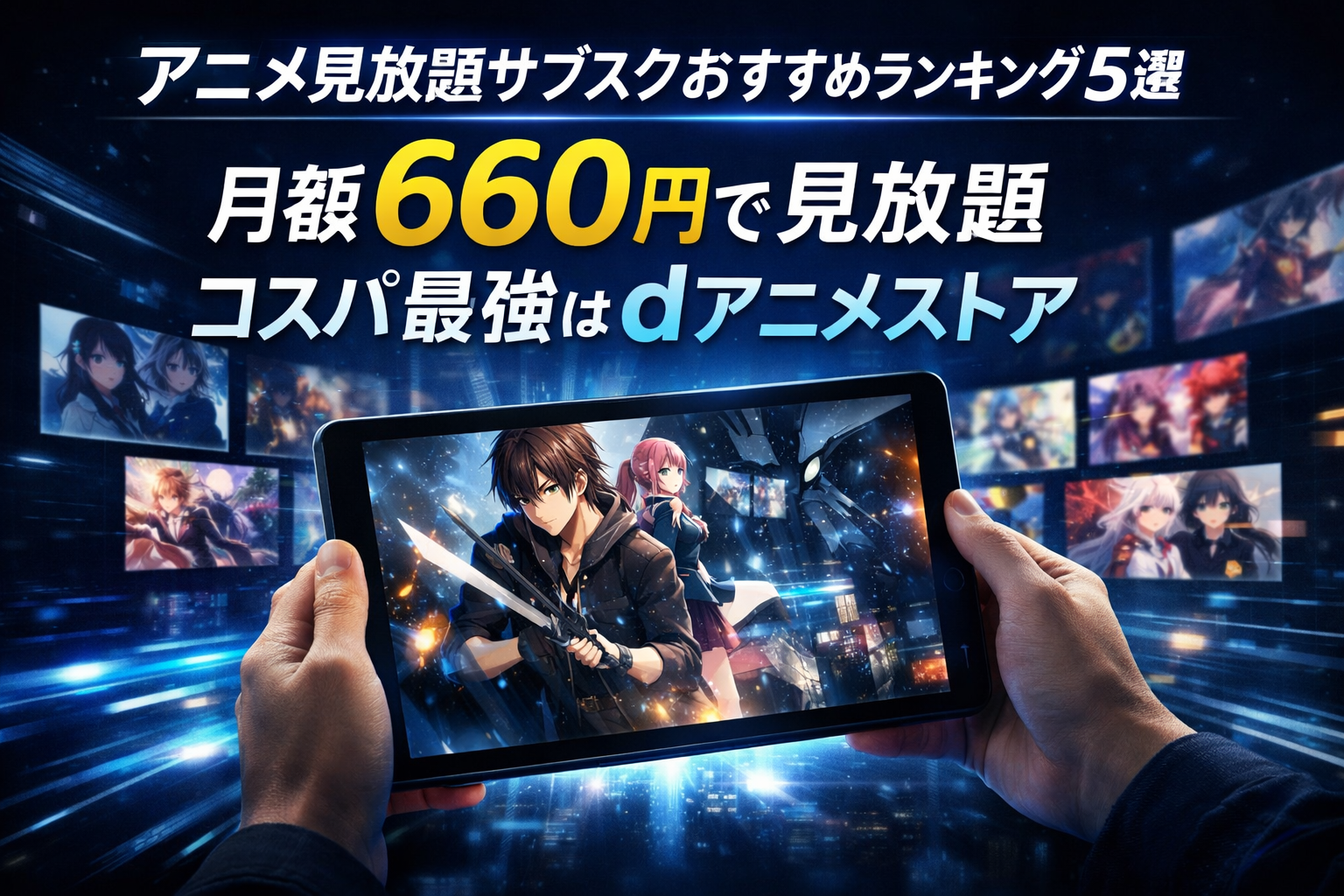 アニメ見放題サブスクおすすめランキング5選｜コスパ最強はdアニメストア