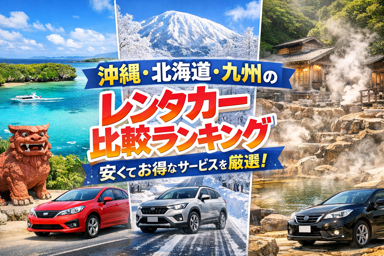 沖縄・北海道・九州のレンタカー比較ランキング｜安くてお得なサービスを厳選