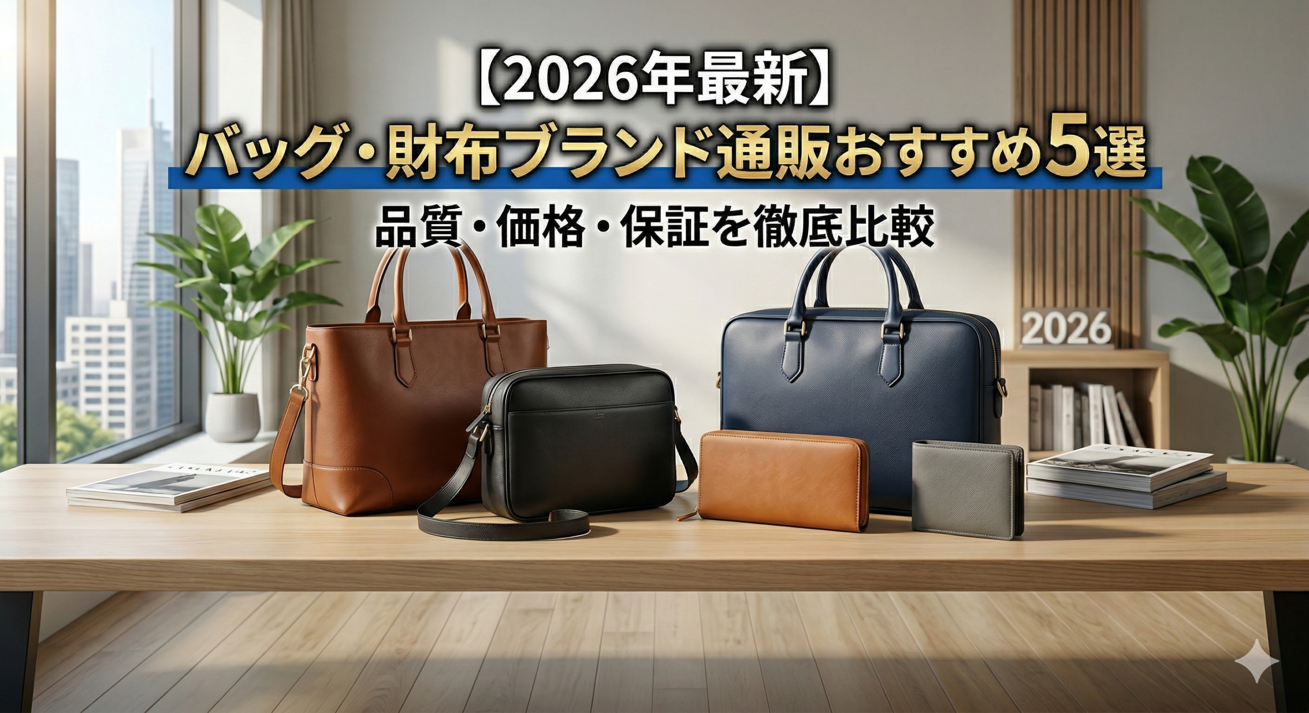 【2026年最新】バッグ・財布ブランド通販おすすめ5選｜品質・価格・保証を徹底比較