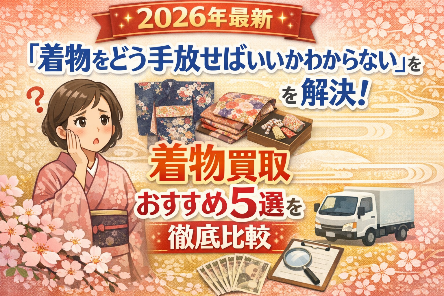 【2026年最新】「着物をどう手放せばいいかわからない」を解決！着物買取おすすめ5選を徹底比較