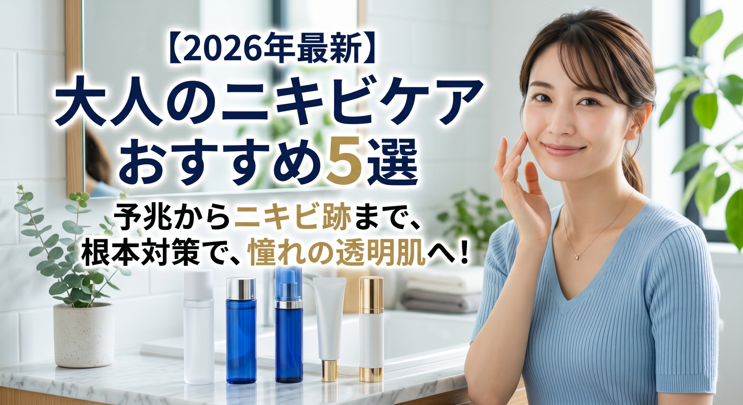 【2026年最新】大人のニキビケアおすすめ5選｜アクセーヌ イプノスで予兆前からニキビ跡まで対策する方法