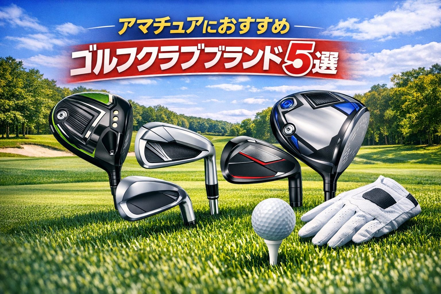 【2026年最新】アマチュアにおすすめのゴルフクラブブランド5選｜「打てなかった球が打てる」国産クラブを徹底比較
