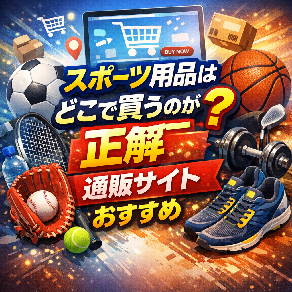 【2026年最新】スポーツ用品はどこで買うのが正解?通販サイトおすすめ5選を品揃え・送料・限定商品で徹底比較