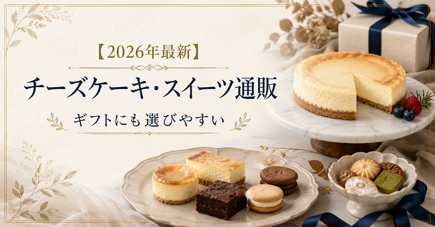 【2026年最新】「ギフトに喜ばれるスイーツを選びたい」を解決！チーズケーキ・スイーツ通販おすすめ5選を徹底比較